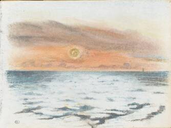 La mer au coucher du soleil (Eugène Delacroix) - Muzeo.com