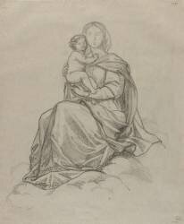 La Vierge et l'Enfant Jésus (Louis Joseph César Ducornet) - Muzeo.com
