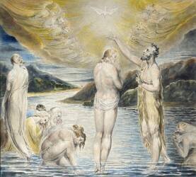 Le baptême du Christ (William Blake) - Muzeo.com