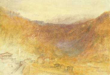 Le col du Brunig depuis Meiringen (Joseph Mallord William Turner) - Muzeo.com