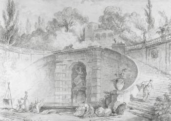 Le grand escalier (Hubert Robert) - Muzeo.com