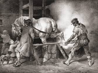 Le maréchal-ferrant (Théodore Géricault) - Muzeo.com