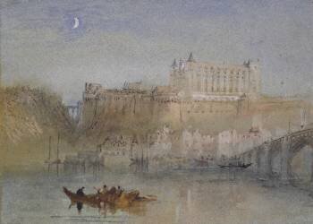 Le pont et le château d'Amboise (Joseph Mallord William Turner) - Muzeo.com