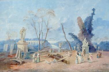 Le Tapis Vert à Versailles (Hubert Robert) - Muzeo.com