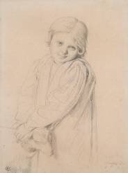 L'enfant au chevreau, portrait de Mademoiselle Taurel (Jean-Auguste-Dominique Ingres) - Muzeo.com