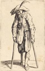 Mendiant avec jambe de bois (Jacques Callot) - Muzeo.com