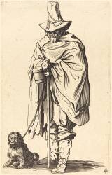 Mendiant avec un chien (Jacques Callot) - Muzeo.com