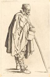 Mendiant avec un pot (Jacques Callot) - Muzeo.com