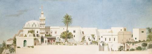 Mosquée de Sidi Abd-er-Rahman (Alger) : façade principale, élévation (Albert Ballu) - Muzeo.com