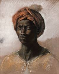 Homme au turban (Eugène Delacroix) - Muzeo.com