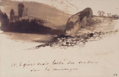 Or, le géant avait laissé son soulier sur la montagne (Victor Hugo) - Muzeo.com