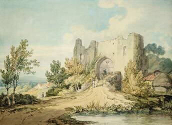 Portail du château de Llanblethian (Joseph Mallord William Turner) - Muzeo.com