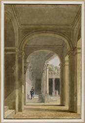 Portique de Serlio au château de Fontainebleau. (Antoine-Laurent Castellan) - Muzeo.com