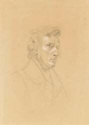 Portrait de Frédéric Chopin (Eugène Delacroix) - Muzeo.com