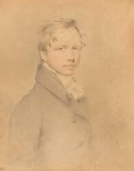 Portrait de jeune homme, en buste, de trois quarts vers la droite (Joseph Slater) - Muzeo.com