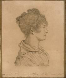 Portrait de profil de madame de Beauharnais, future impératrice Joséphine (Louis-Léopold Boilly) - Muzeo.com