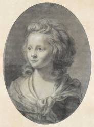 Portrait d'une jeune fille, les cheveux bouclés (Elisabeth Vigée Le Brun) - Muzeo.com
