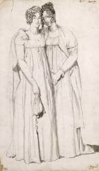 Portraits des deux soeurs Harvey (Jean-Auguste-Dominique Ingres) - Muzeo.com