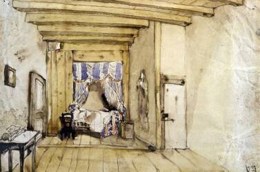 Premier état supposé de la chambre de Victor Hugo à Guernesey (Victor Hugo) - Muzeo.com
