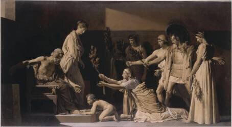 Pyrrhus le jeune et d'autres personnages (Alexandre-Evariste Fragonard) - Muzeo.com
