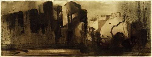 Ruines dans un paysage imaginaire (Victor Hugo) - Muzeo.com