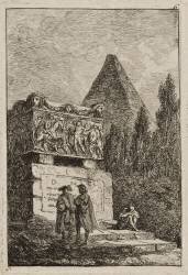 Sixième planche des Soirées à Rome (Hubert Robert) - Muzeo.com