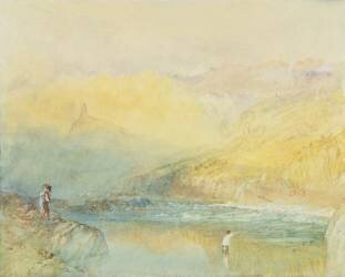 Sur la Moselle, près de Traben Trarabach (Joseph Mallord William Turner) - Muzeo.com