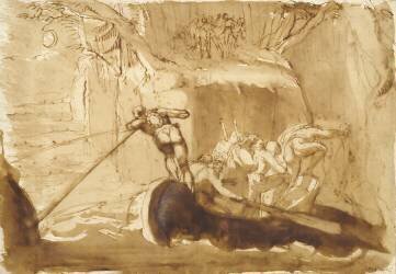 The Confederates Arriving at the Rutli (Johann Heinrich Füssli) - Muzeo.com