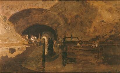 Un tunnel de canal près de Leeds (Joseph Mallord William Turner) - Muzeo.com