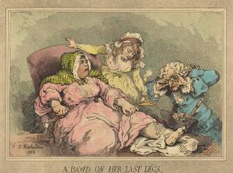 Une paumée sur ses dernières jambes (Thomas Rowlandson) - Muzeo.com