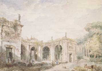 Villa Aldobrandini (Hubert Robert) - Muzeo.com