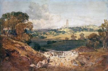 Vue de Fonthill depuis une carrière de pierre (Joseph Mallord William Turner) - Muzeo.com