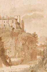 Vue des jardins Orti Sallustiani, à Rome, près de la Porta Pia (Claude Gellée) - Muzeo.com