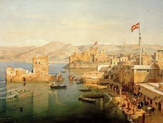 Vue du port de Beyrouth (Leander Russ) - Muzeo.com