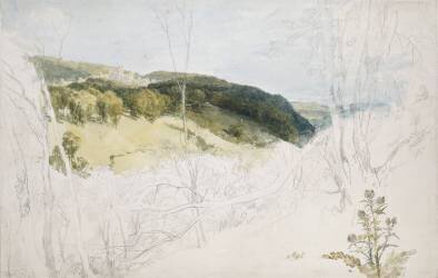 Vue lointaine du château de Lowther (Joseph Mallord William Turner) - Muzeo.com