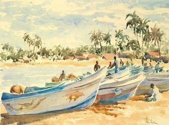 Bateaux de pêche (Wilson Clive) - Muzeo.com