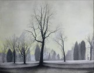 Le Parc , les arbres 1944 (Léon Spilliaert) - Muzeo.com