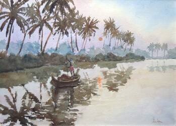 Lever de soleil à Mankotta (Wilson Clive) - Muzeo.com