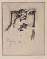 A genoux dans un fauteuil (Mary Cassatt) - Muzeo.com