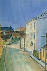 Albrechtstrasse à Klosterneuburg (Egon Schiele) - Muzeo.com