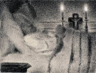 Anaïs Faivre Haumonté sur son lit de mort (Georges Seurat) - Muzeo.com