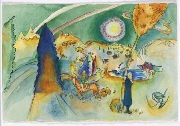 Aquarelle pour Poul Bjerre (Wassily Kandinsky) - Muzeo.com
