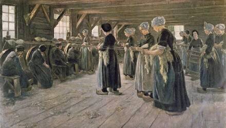 Atelier de filage à Laren (Max Liebermann) - Muzeo.com