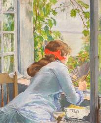 Au bord de la mer (Eva Gonzales) - Muzeo.com