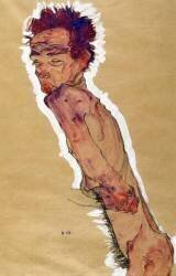 Autoportrait nu (Egon Schiele) - Muzeo.com