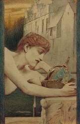 Avec Georges Rodenbach (Fernand Khnopff) - Muzeo.com