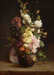 Bouquet de fleurs : passe roses (Hélène Cornée-Vétault) - Muzeo.com