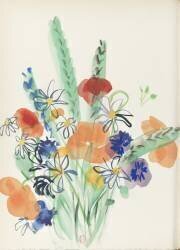 Bouquet, Pour un herbier, Colette (Raoul Dufy) - Muzeo.com