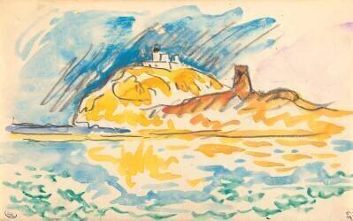 Carnet : Vue de l'île Rousse (Paul Signac) - Muzeo.com