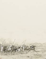 Cavaliers arabes, chargeant vers la droite (Etienne Dinet) - Muzeo.com